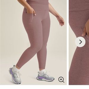 Beyond Yoga Out of Pocket leggings desert dusk size small GUC